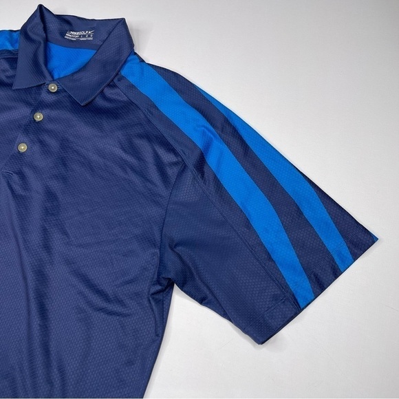 Nike Golf Fit Dry Polo Shirt Blue Preppy Resort Vacation Summer Short Sleeve - Picture 4 of 15